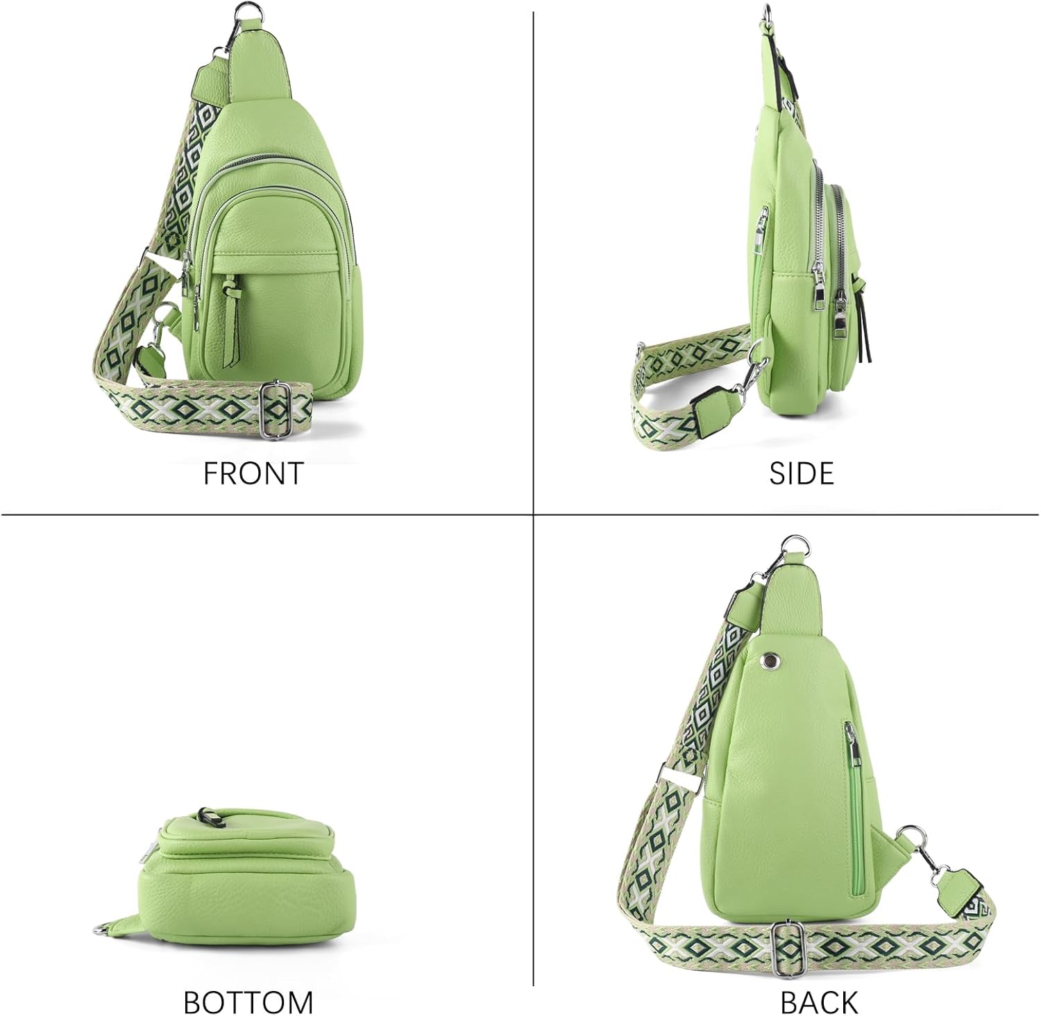 Vegan Leather Fanny Pack Crossbody Bags for Women Chest Bag for Work Shopping Shoulder Tote Blet Bags Backpack