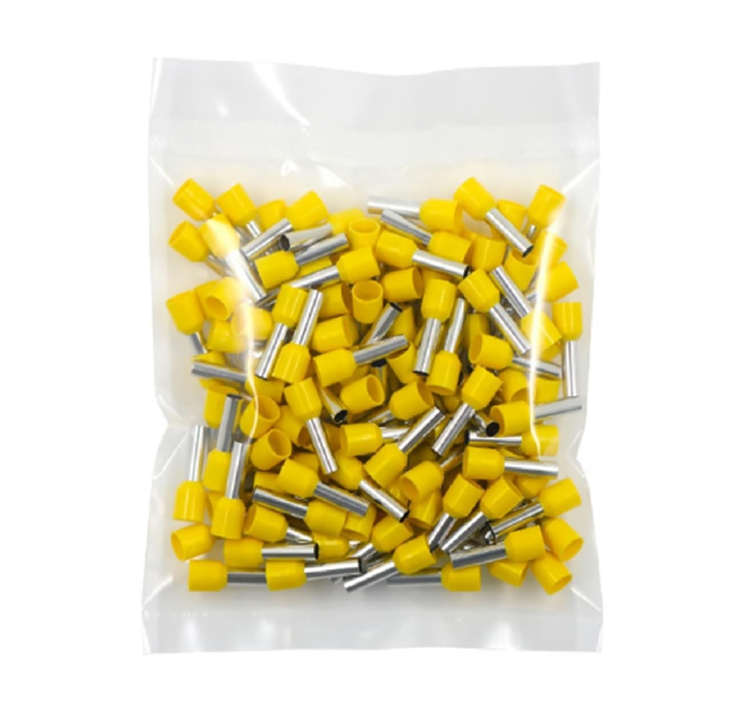 100PCS E0508 E7508 E1008 E1508 E2508 Insulated Cold Pressed Tubular Crimp Terminals Ferrules Electrical Wire Connectors (Color : E6012-100PCS, Size : 1)