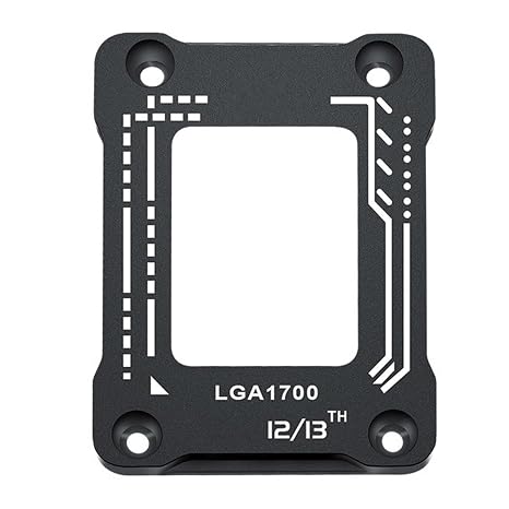 CPU Contact Frame - LGA 1700 Durable Design, Bend Support and Stability | Sturdy Bracket for Intel 12th and 13th Generation Processors | Easy Installation, Reliable, Great for Gaming or Work