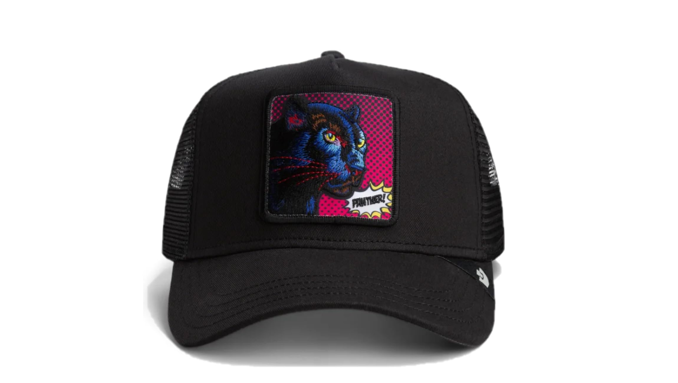 Goorin Bros. Popart Panther CapBros. Women/Men - Trucker Cap Baseball mesh Snapback, with Peak, Lining All-Season Spring Summer Autumn Winter - One Size Black-Pink