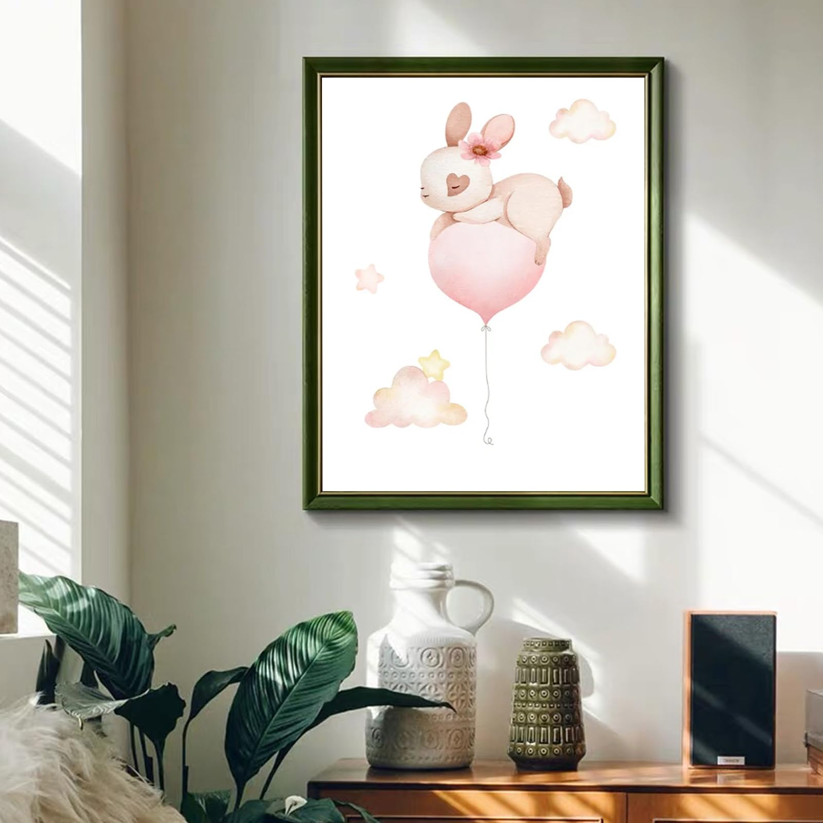 GZYYANG Set di 3 poster per cameretta dei bambini, formato A4, decorazione per la cameretta dei bambini, con animali, per la cameretta dei bambini, senza cornice