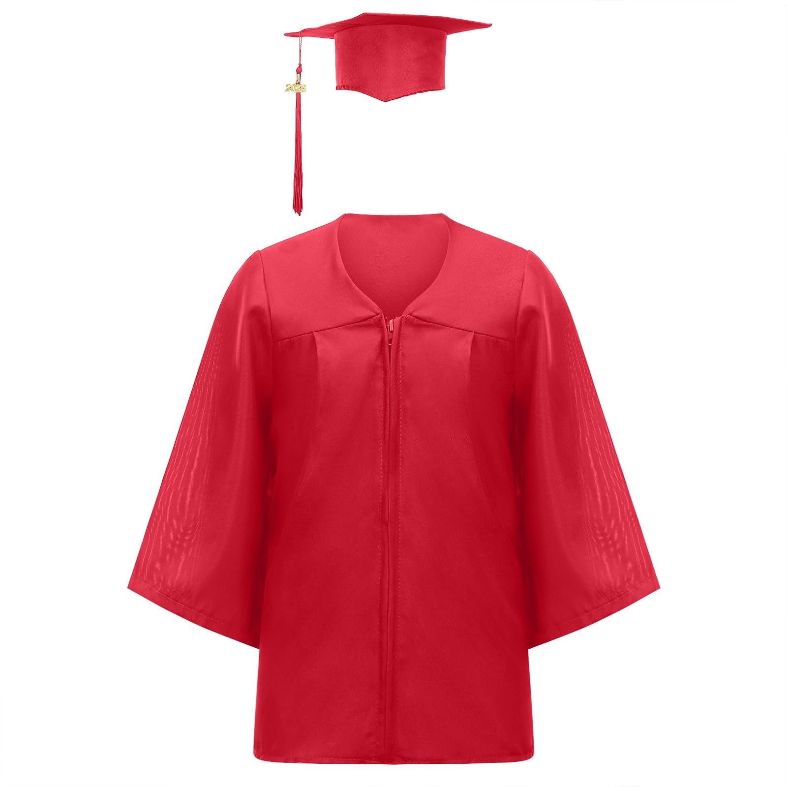 2026 Kids Graduation Cap and Gown Kindergarten Preschool Graduation Gown and Cap Set for Kids Boys Girls Ceremonies Outfit — view 4