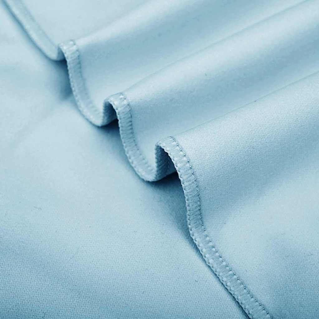 Sporthandtücher 2 Stück Blau 50 x 30 cm aus Polyester und Polyamid, schnelltrocknend, saugstark, weich, ideal für Fitnessstudio, Sauna, Schwimmbad und Wellness