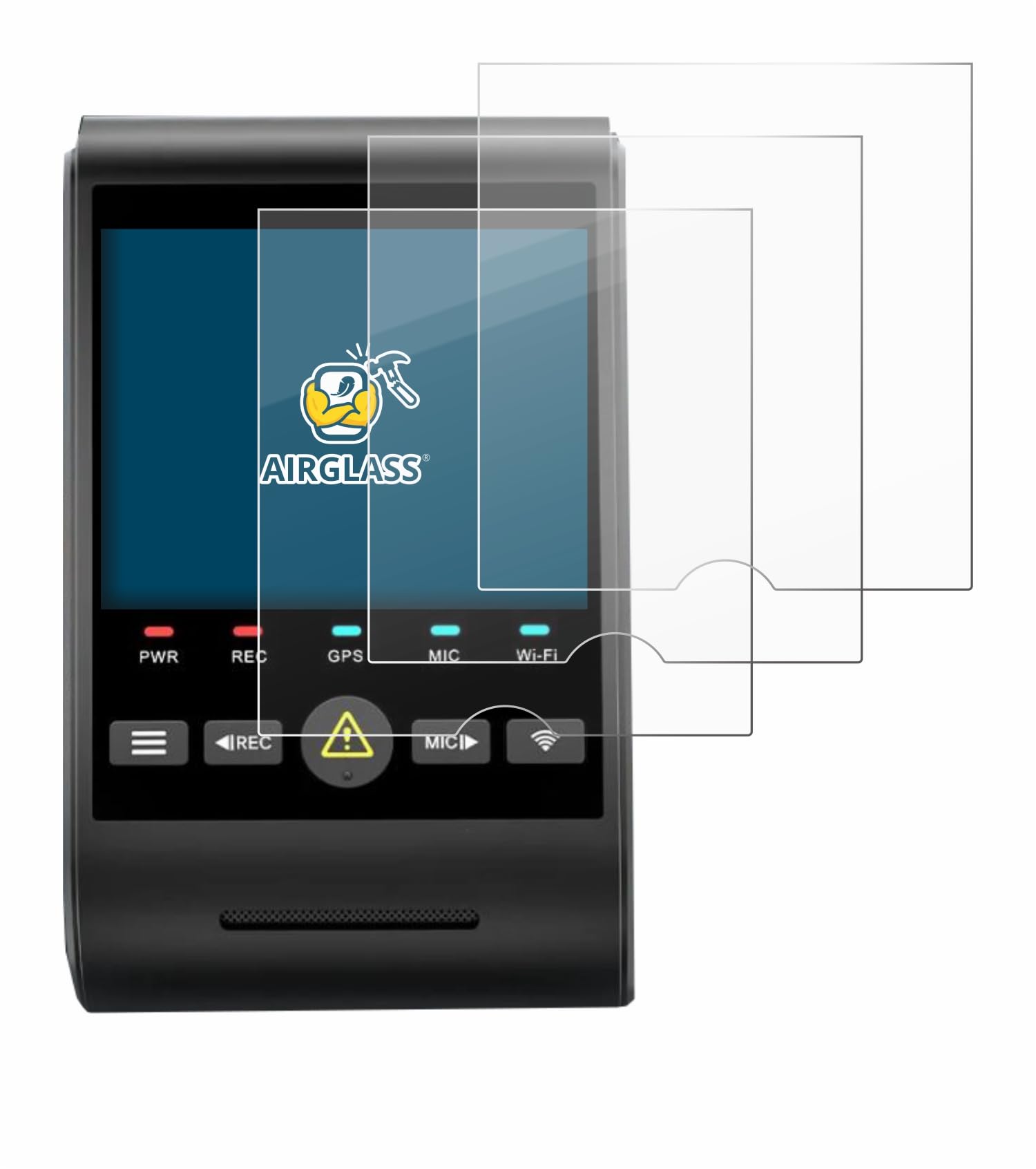 brotect Glass Screen Protector Film Compatible with VIOFO A229 PRO (6 Pack) - Glass-Foil 9H Protection [Scratch Resistant, High Clarity]