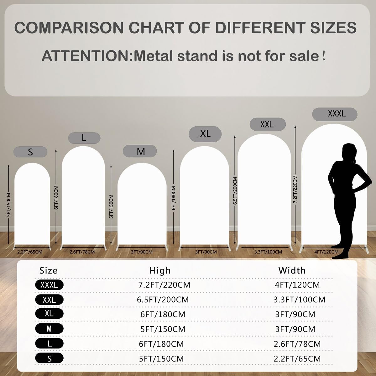 FiVan Arch Covers Stretchy Blue Stripes Backdrop for Birthday Baby Shower Party Decoration 3x6ft Baptism Background Props