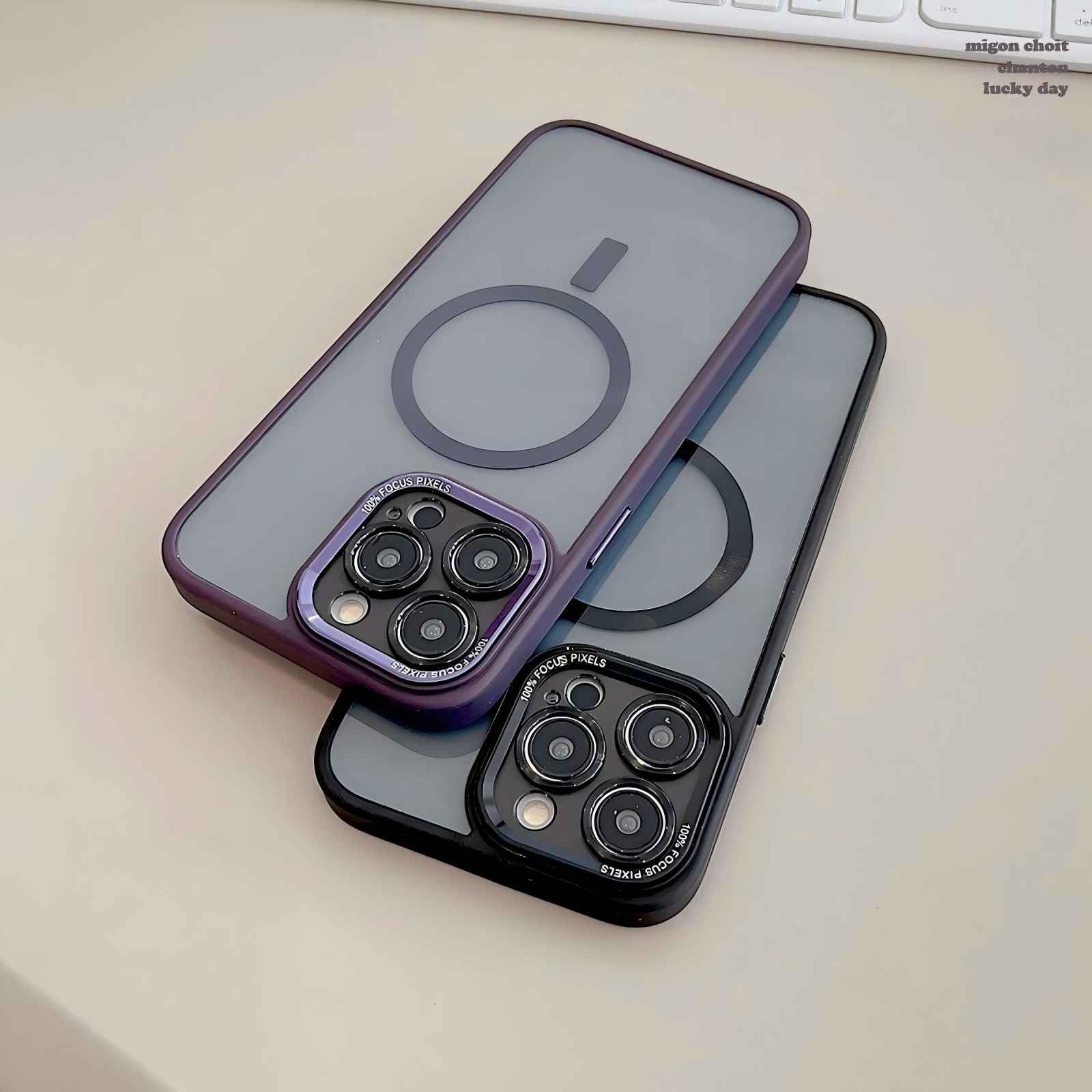 SNZ Magnetic Case for iPhone 15 Pro, Mobile Phone Case Compatible with MagSafe, iPhone 15 Pro Case, Shockproof - Image 4