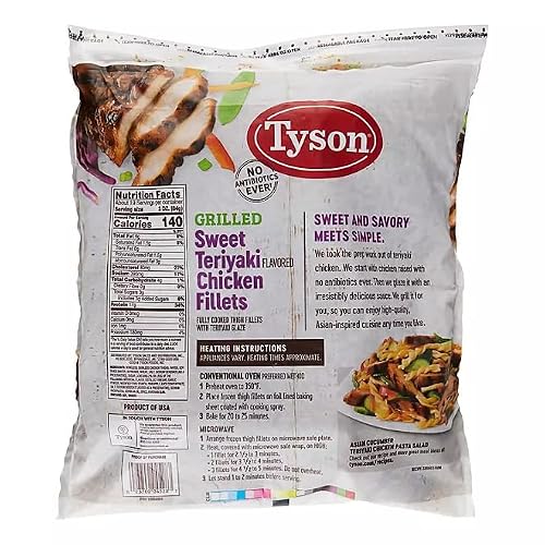 Salutem Vita - Tyson Sweet Teriyaki Chicken Fillets, 3.5 lb - Pack of 2