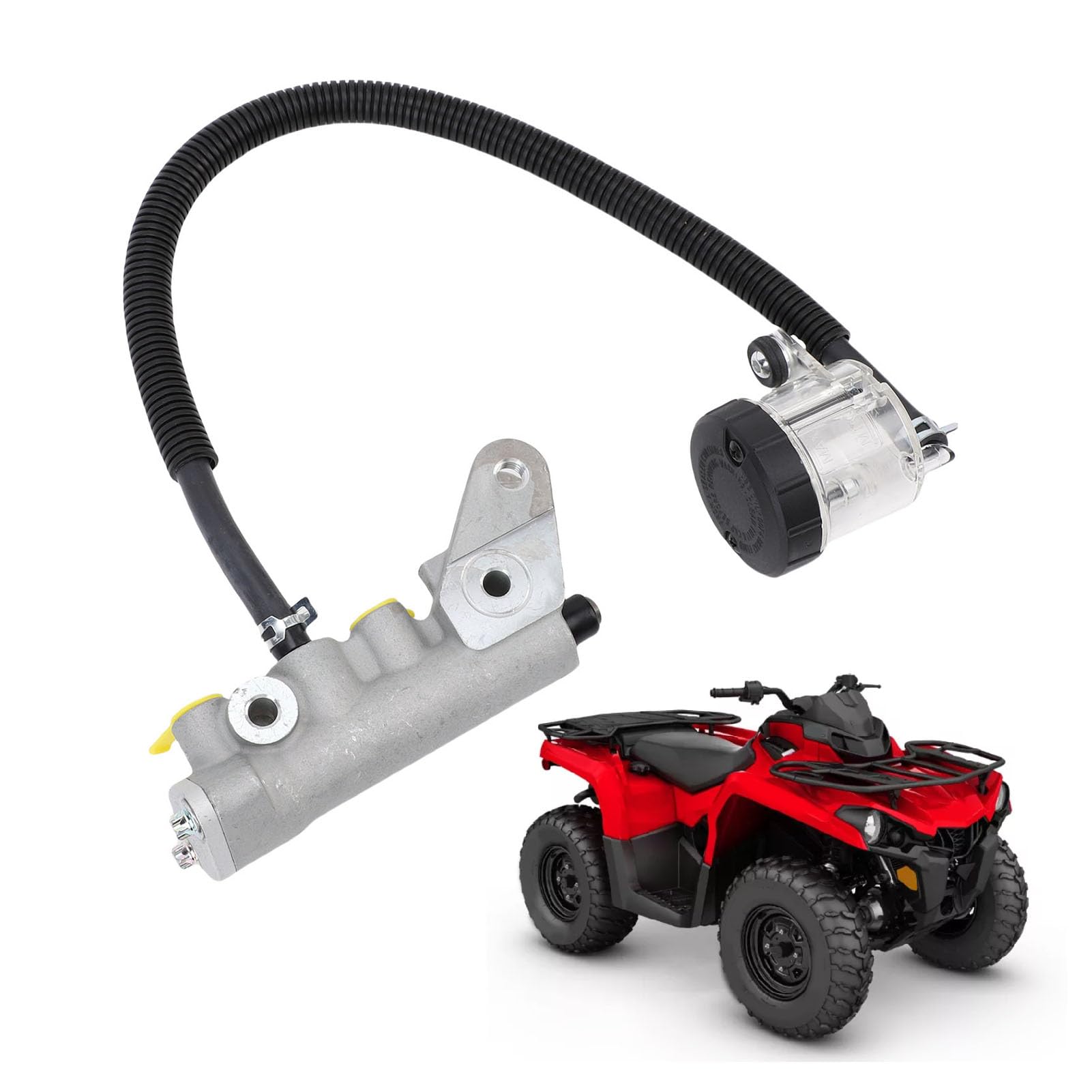 Luocute Heckbrems -Hauptzylinderpumpe, 705601273 Ersatz für Renegade 500 570 650 800R 850 1000/R, Powersports -Bremszubehör