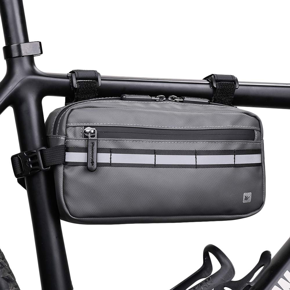 Rhinowalk Sac Guidon Vélo Étanche 25x8.5x13cm - Sac Banane Multifonction Pour Cyclisme