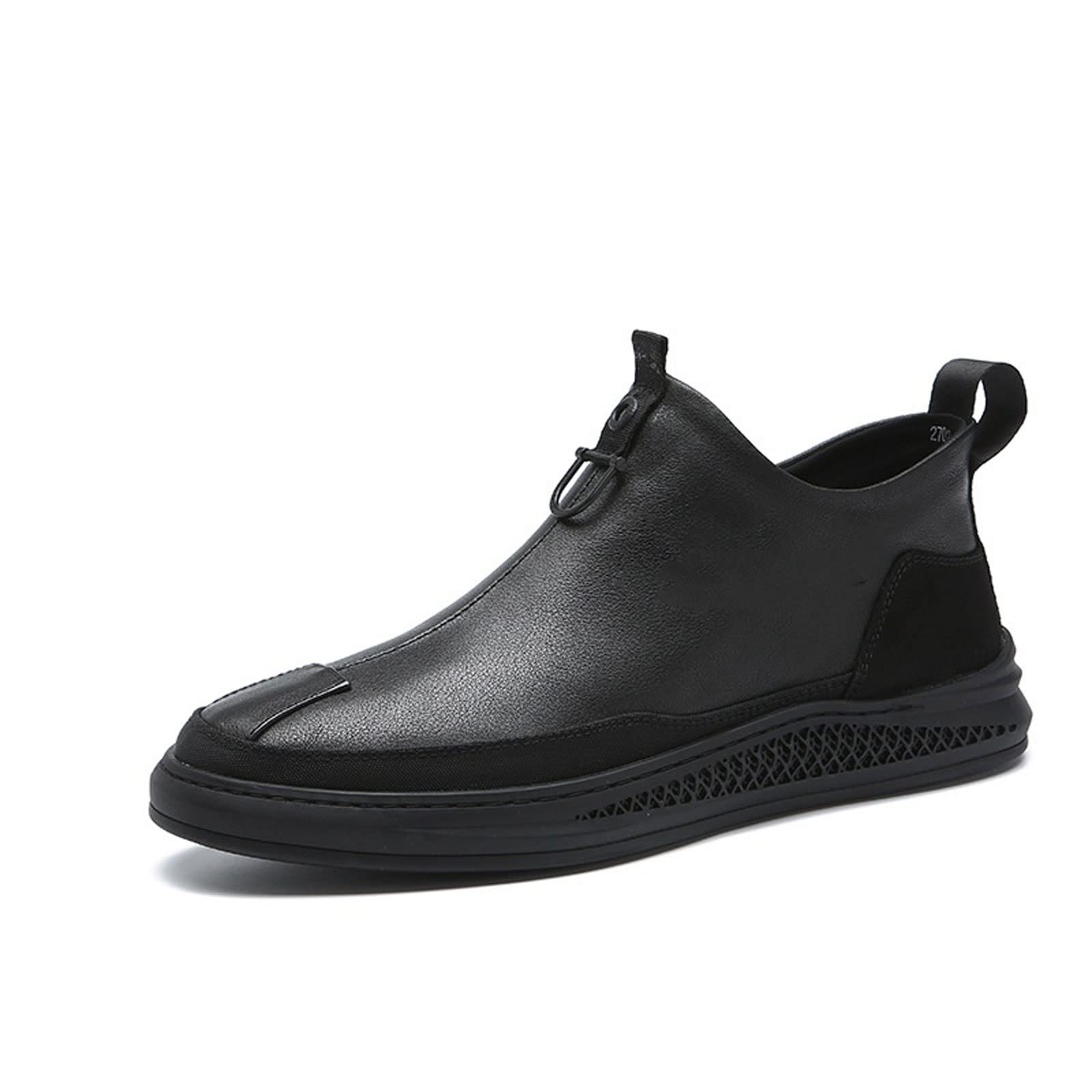 BUYUP Mens Dress Shoes Autumn Early Winter Shoes Men Genuine Leather Chelsea Boots Fashion Male Shoes Cow Leather Man Ankle Boots (Color : Hortel�, Size : 43)