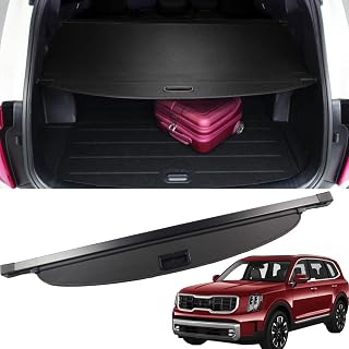 for Kia Telluride 2025 2024 2023 2022 2021 2020 Cargo Cover Black Retractable Factory Style SUV Trunk Cover for Kia Telluride Accessories Cargo Security Shade Trunk Cover