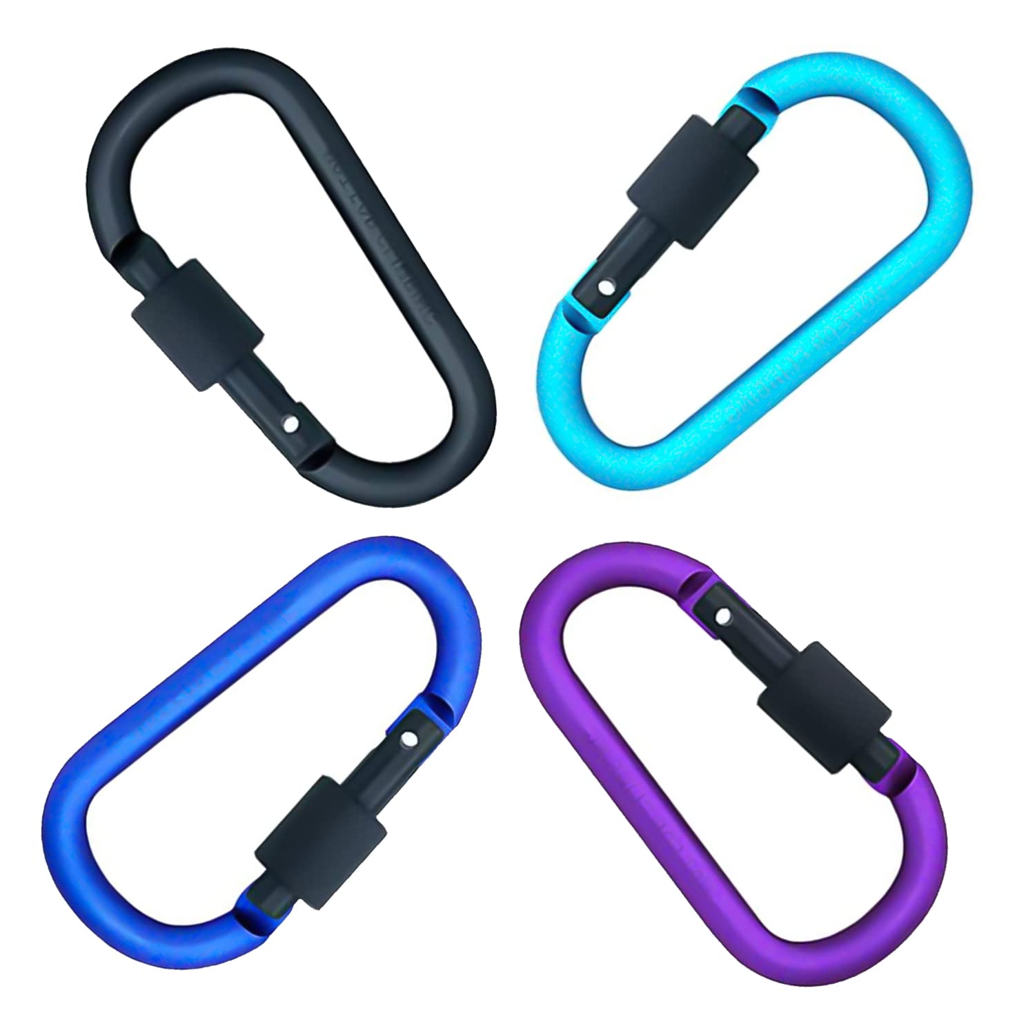 Lot De 5 Mousquetons En Plastique En Forme De D 8,3*5,5 Cm