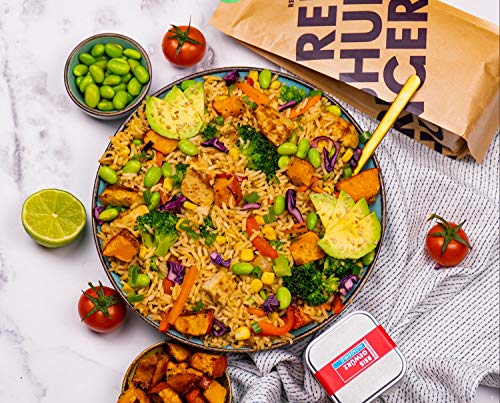 REISHUNGER BIO Alltagsheld Reis Gewürz mit Tomate, Paprika, Zwiebel und Knoblauch (80g) - Vegan & Glutenfrei - Im Einzel- und 3er Vorteilspack