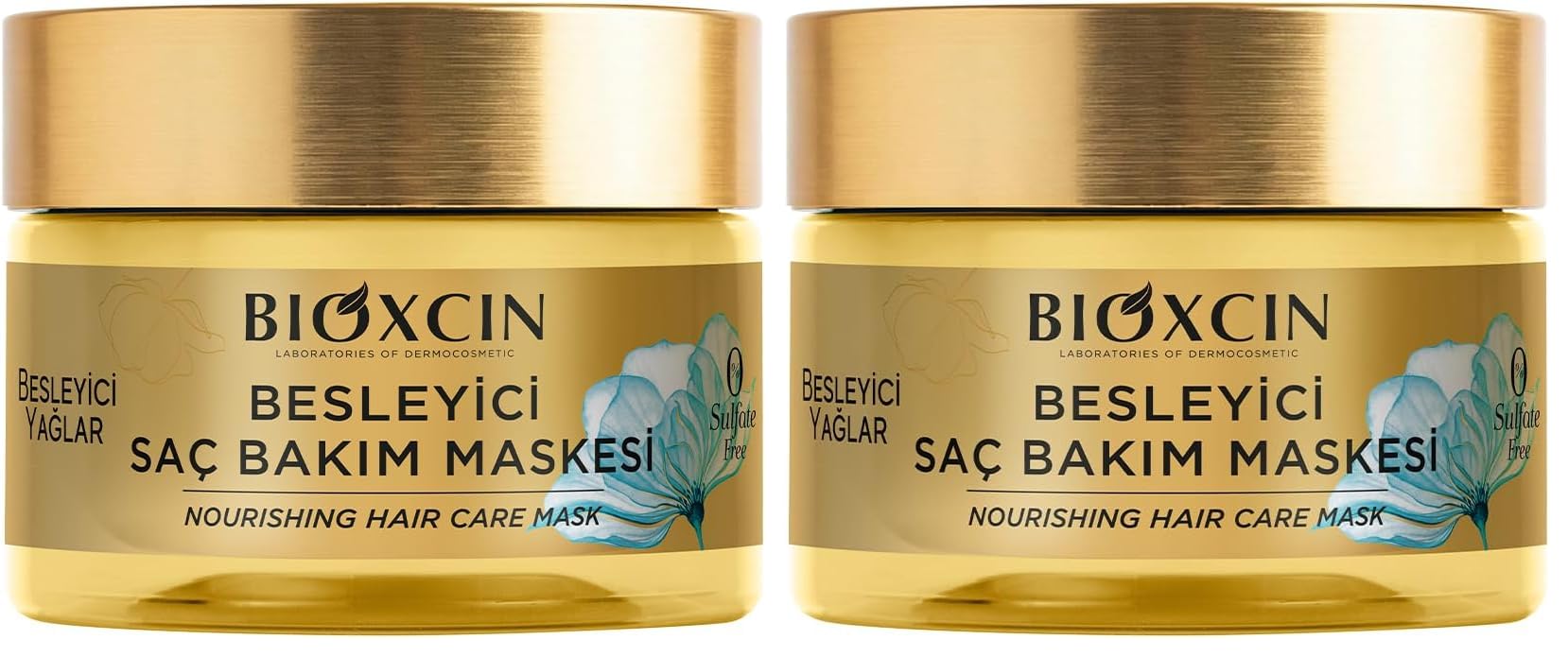 Bioxcin Besleyici Yağlar Saç Bakım Maskesi 225 ml – 9 Çiçek Yağı, Pantenol ve BioComplex B11 İçeren Yoğun Nemlendirici & Onarıcı Maske – Kuru ve Yıpranmış Saçlar İçin Besleyici Bakım (2 paketi)