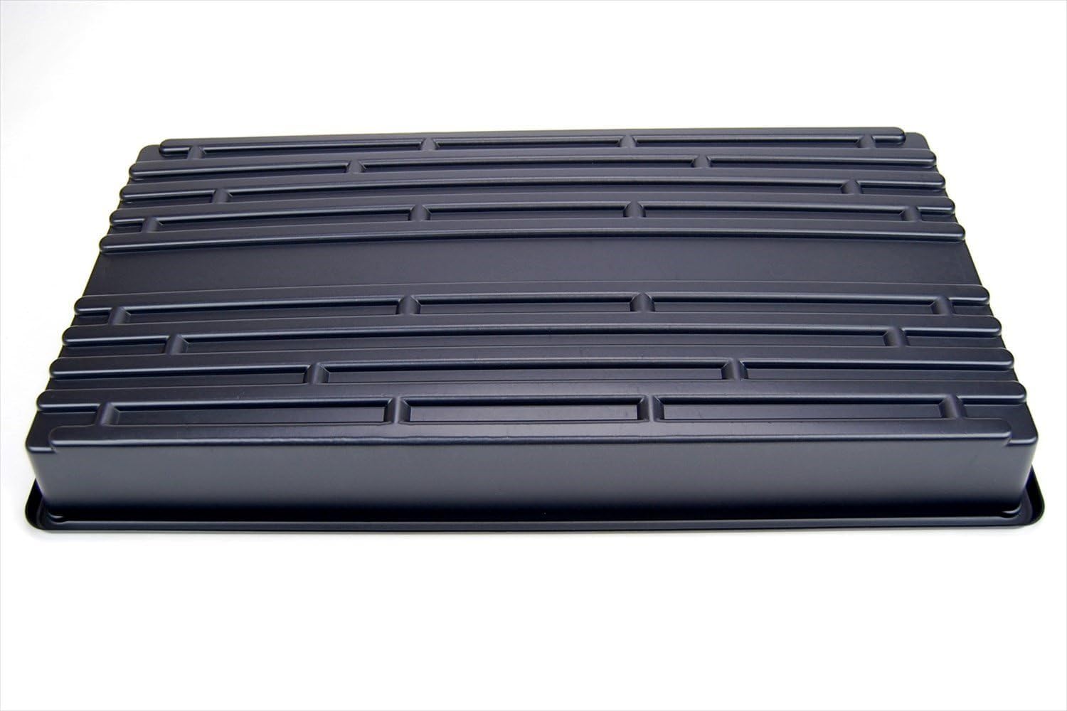 Living Whole Foods Confezione da 20 vassoi in plastica nera resistente (senza fori di scarico) 53,3 x 27,9 x 5,1 cm – fiori, piantine, piante, erba di grano, microgreens e altro ancora