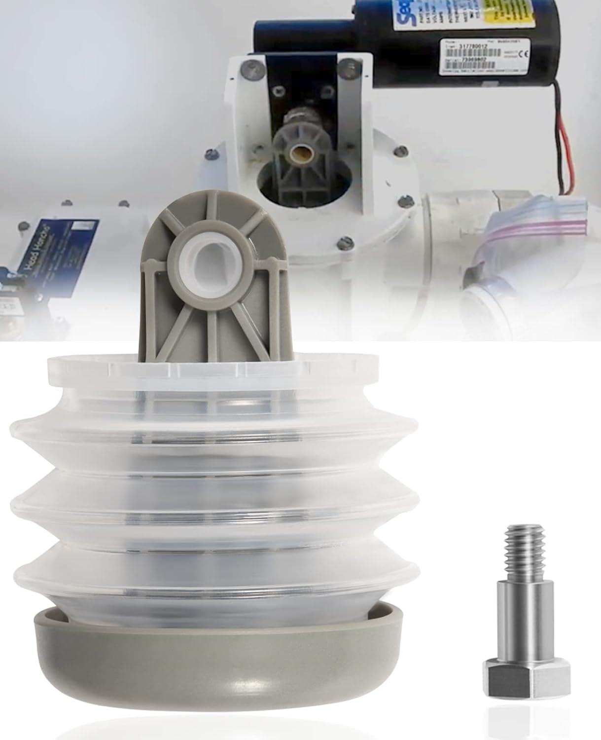 Replace for Dometic 385230980 Vacuum Pump Bellow Kit