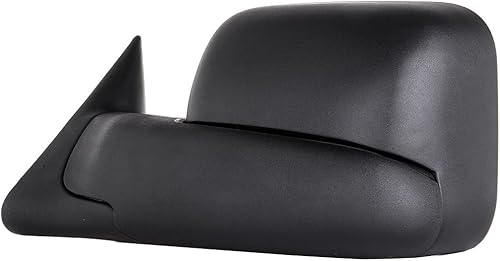 Miniatura 3 de Espejo de remolque ajustable manual, negro (1 pieza), repuesto de espejo de remolque compatible para 1994-2001 para Dodge para Ram 1500 2002 para
