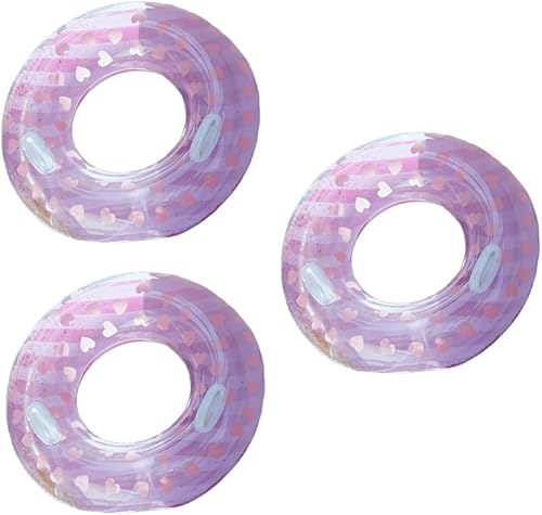 ibasenice 2 unids Objeto Flotante Lentejuelas Anillo Flotante Anillo de Natación Herramientas Inflables Anillo de natación Boya Vida Anillo de Playa