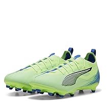 PUMA Ultra 5 PRO FG, AG JR, Soccer Shoe, Fizzy Apple White-BLUEMAZING, 37 EU