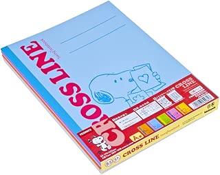 ナカバヤシ クロスラインノート B5 5冊パック A罫 スヌーピー 学習帳 ノS-58A-5P