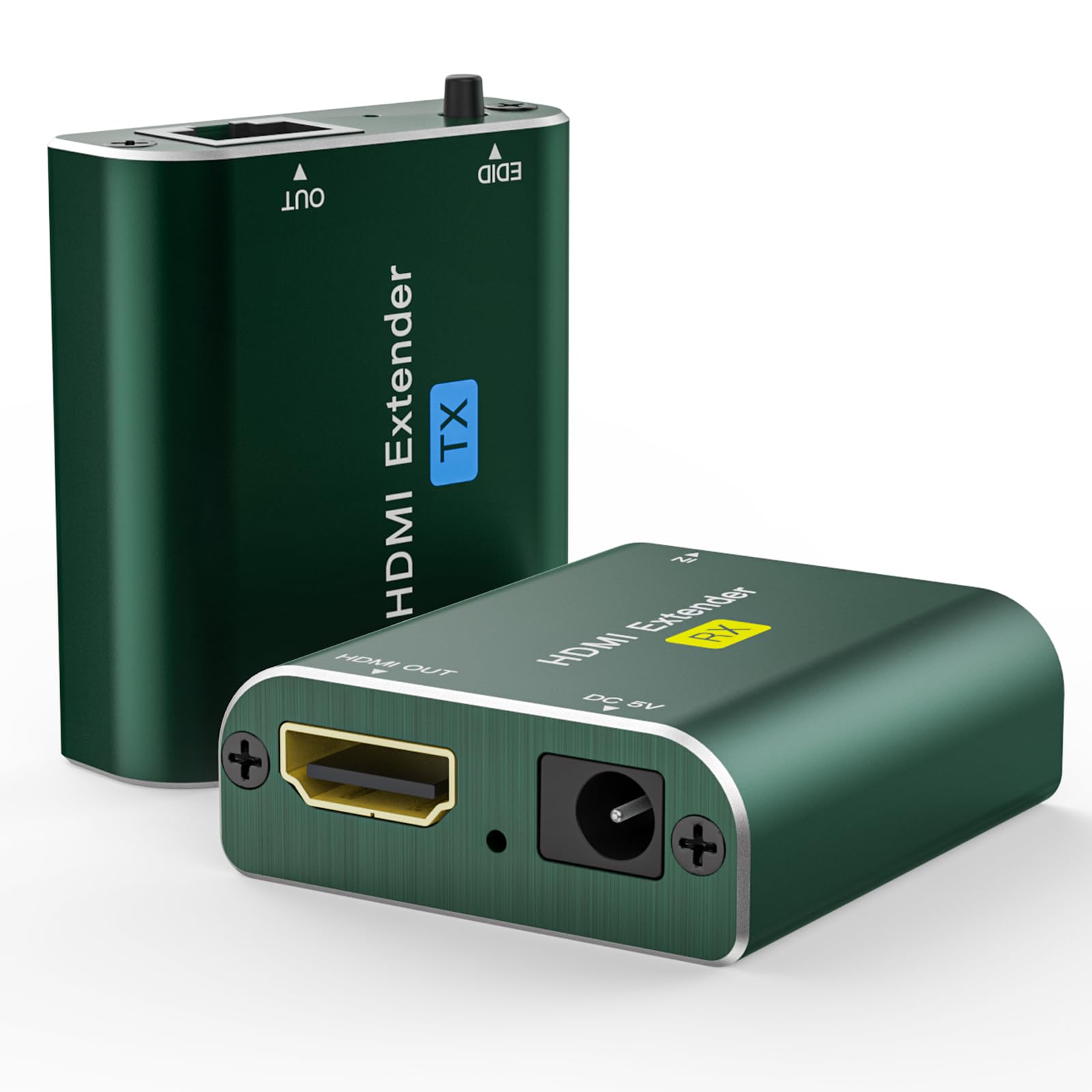 HDMI Extender Con Trasmettitore E Ricevitore - Trasmissione Fino A 60m Via Cavo LAN (1080P, 3D, EDID) - 3
