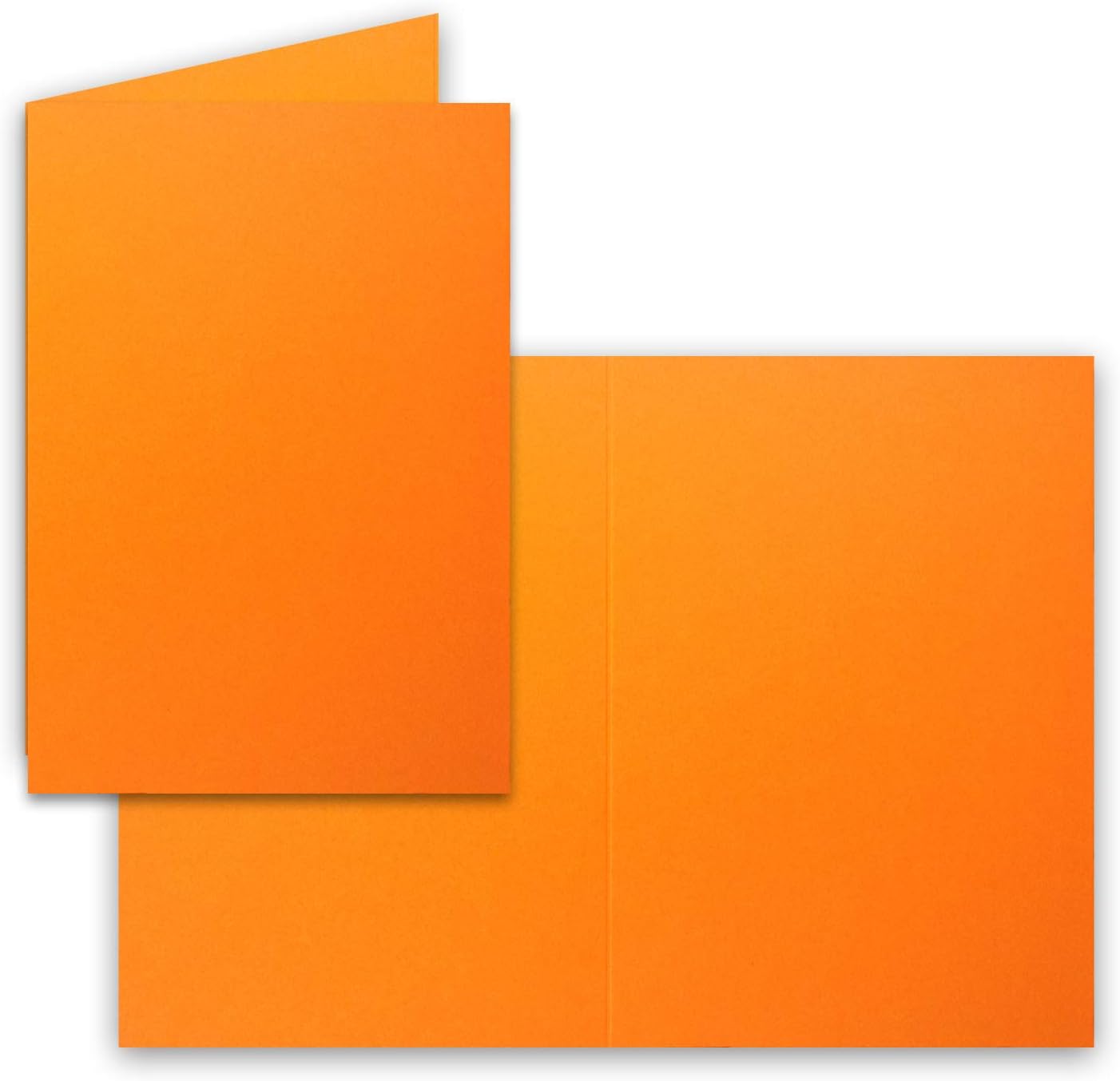 Neuser DIN B6 Folding Cards Colourful 25 Karten 11-Orange, 25 cards