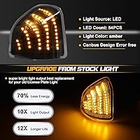 Vista 4 de Jinfili Lente ahumada LED para espejo lateral con señal de giro secuencial para lámparas de espejo retrovisor 68302828AA 68302829AA para camiones