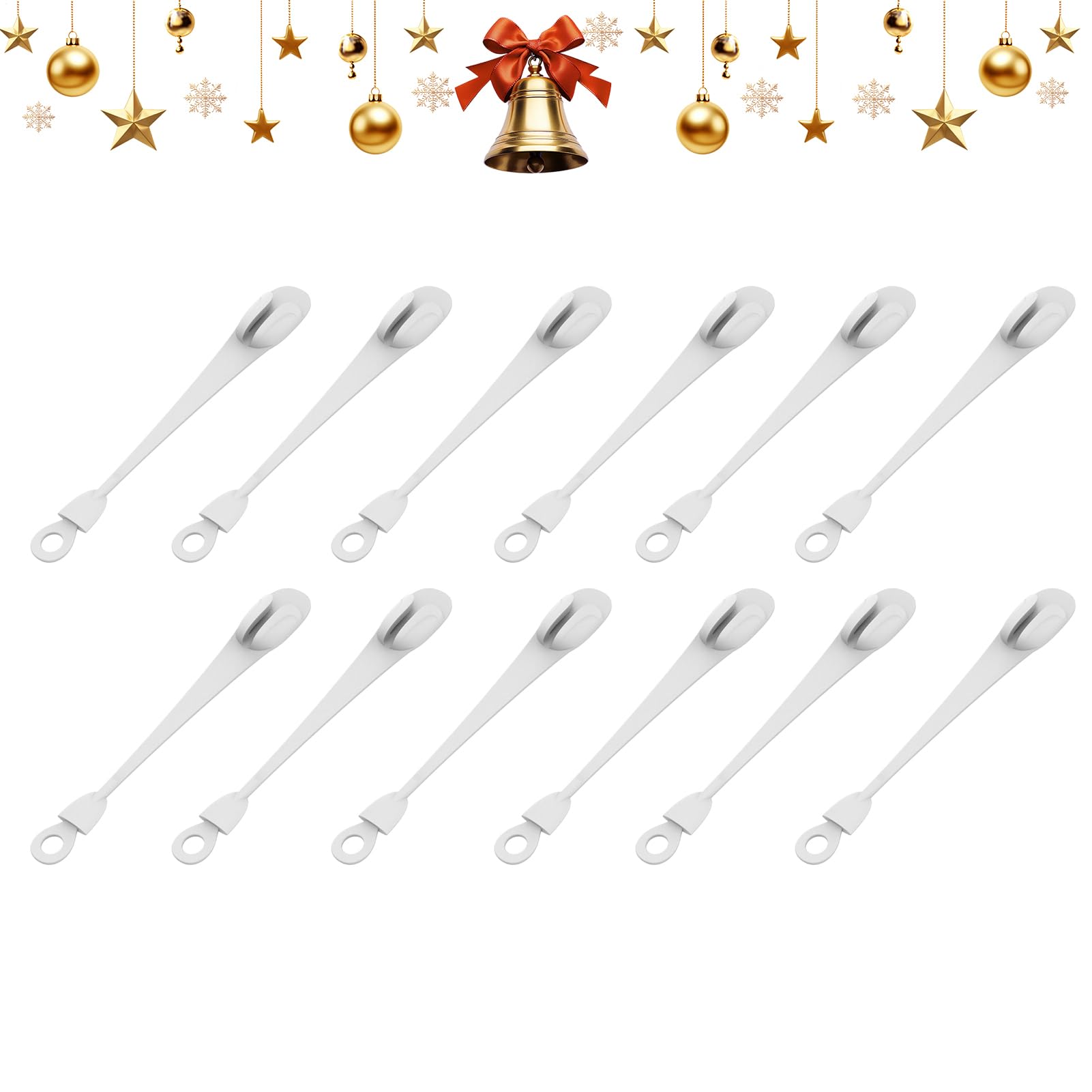 Crochet pour guirlandes de porte Generico - Lot de 12 supports réutilisables