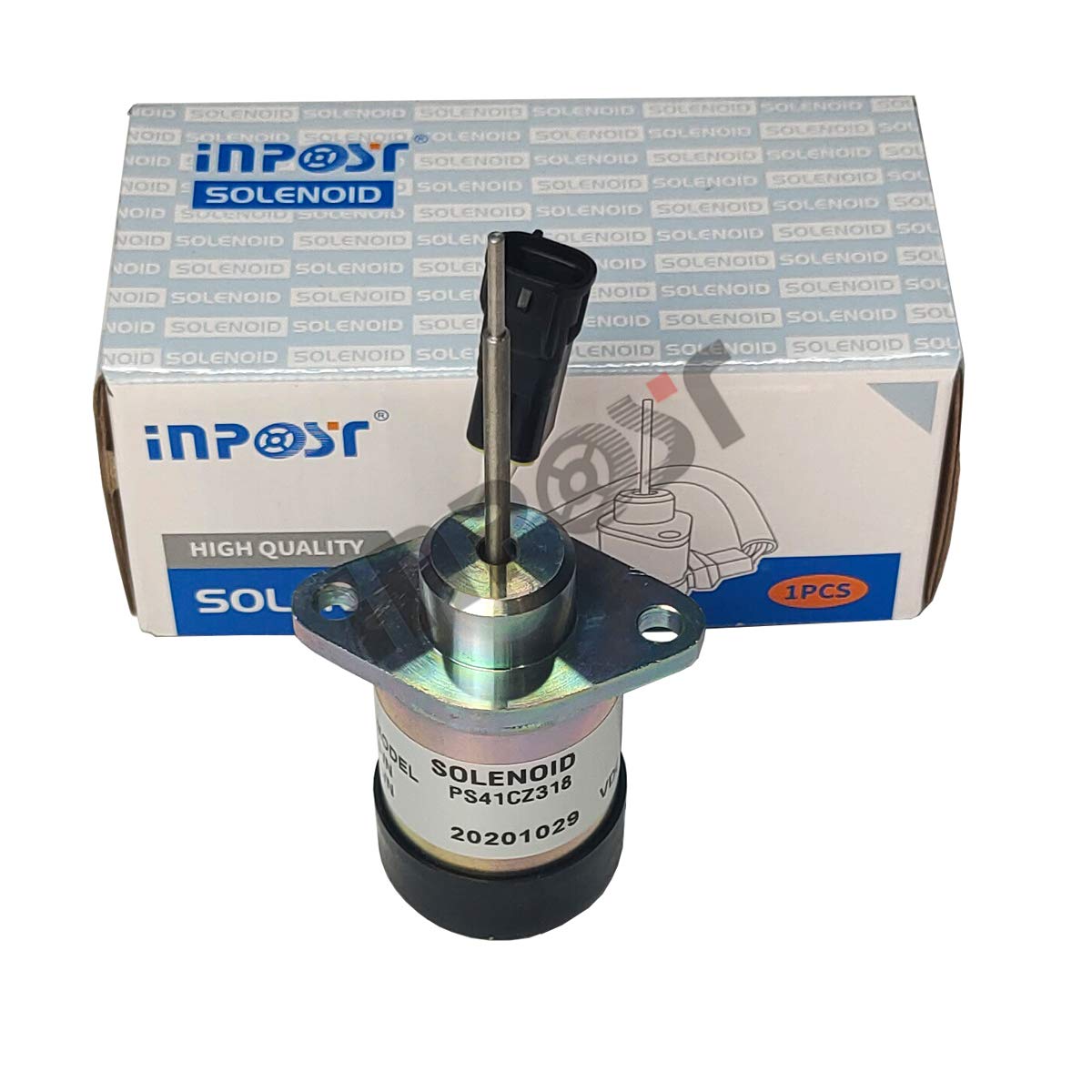 INPOST Stop Solenoid PS41CZ318 12V compatible with Kubota 325 Miller Mig Welder Trailblazer