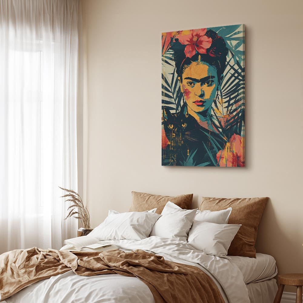 murando - Akustikbild Schwarze Katze, 60x90 cm, 1-teilig, Schallschutz