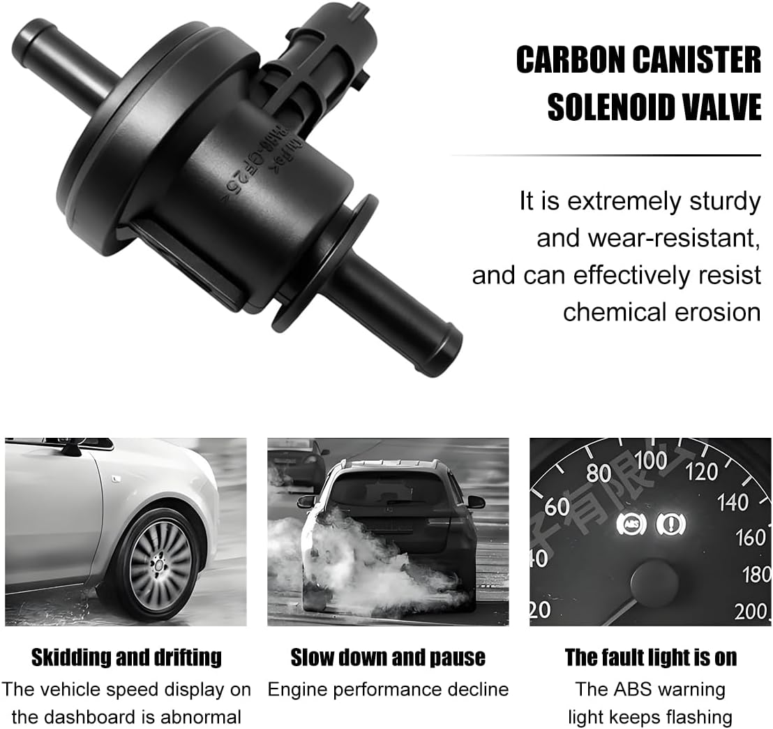 Car Vapor Canister Purge Solenoid Valve, Vehicle Evaporator Emission Purge Valves Solenoid, Automotive OEM# 2891026900 Replacement, Compatible with Accent Genesis Soul