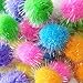 TECH-P 200 Pack 1.6 Inch 40mm with Glitter Pom Pom Balls Sparkle Balls My Cat's All Time Favorite Toy - Assorted Color