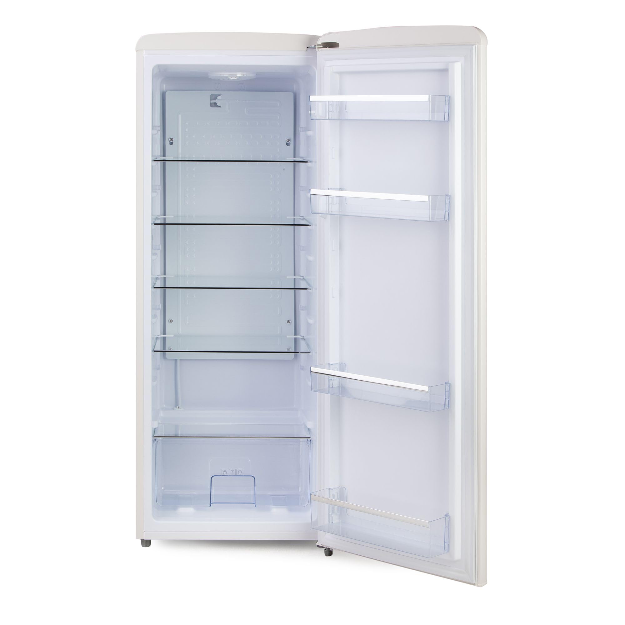 DOMO Frigorifero Mono Porta Retro' Vintage DO91709R Bianco 144 cm CL. D