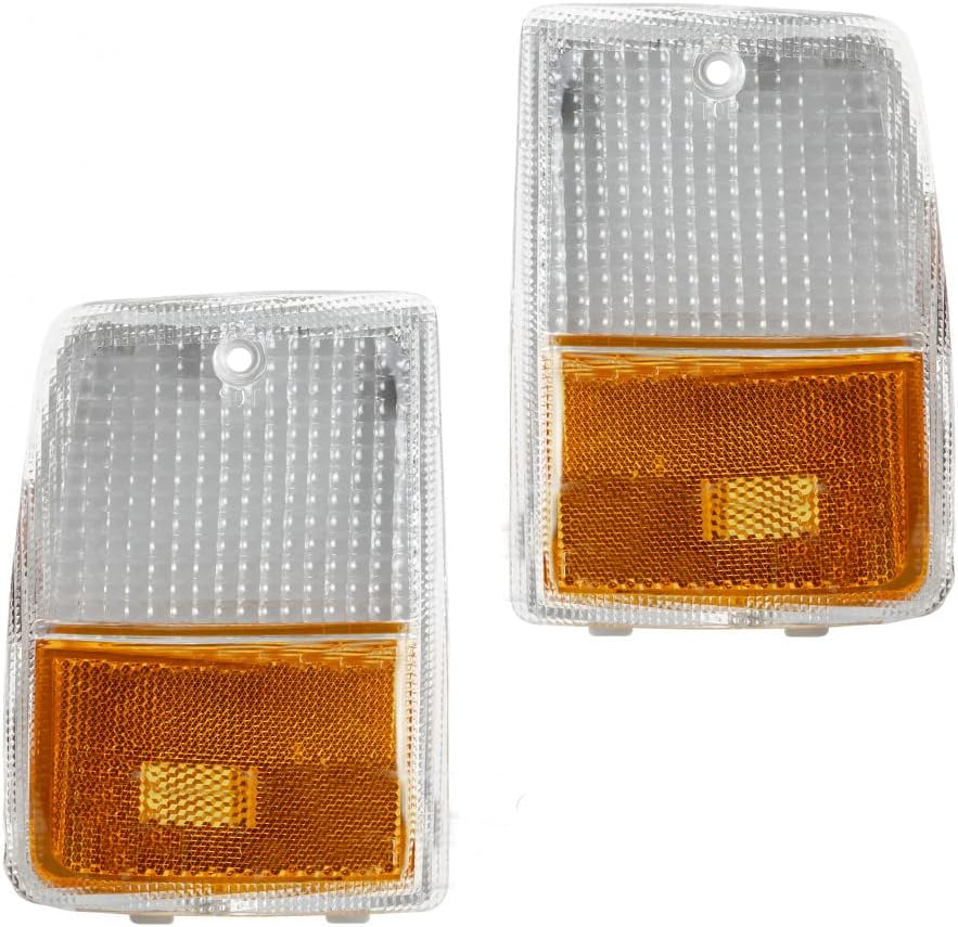 KarParts360 For 1987 1988 1989 1990 Chevy Caprice Side Marker Light Assembly Driver and Passenger Side Pair For GM2550102 Certified GM2551102 | 5974649, 5974650