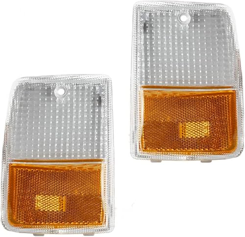 KarParts360 Para Chevy Caprice 1987 1988 1989 1990 Conjunto de luz de marcador lateral del conductor y del pasajero par lateral para GM2550102