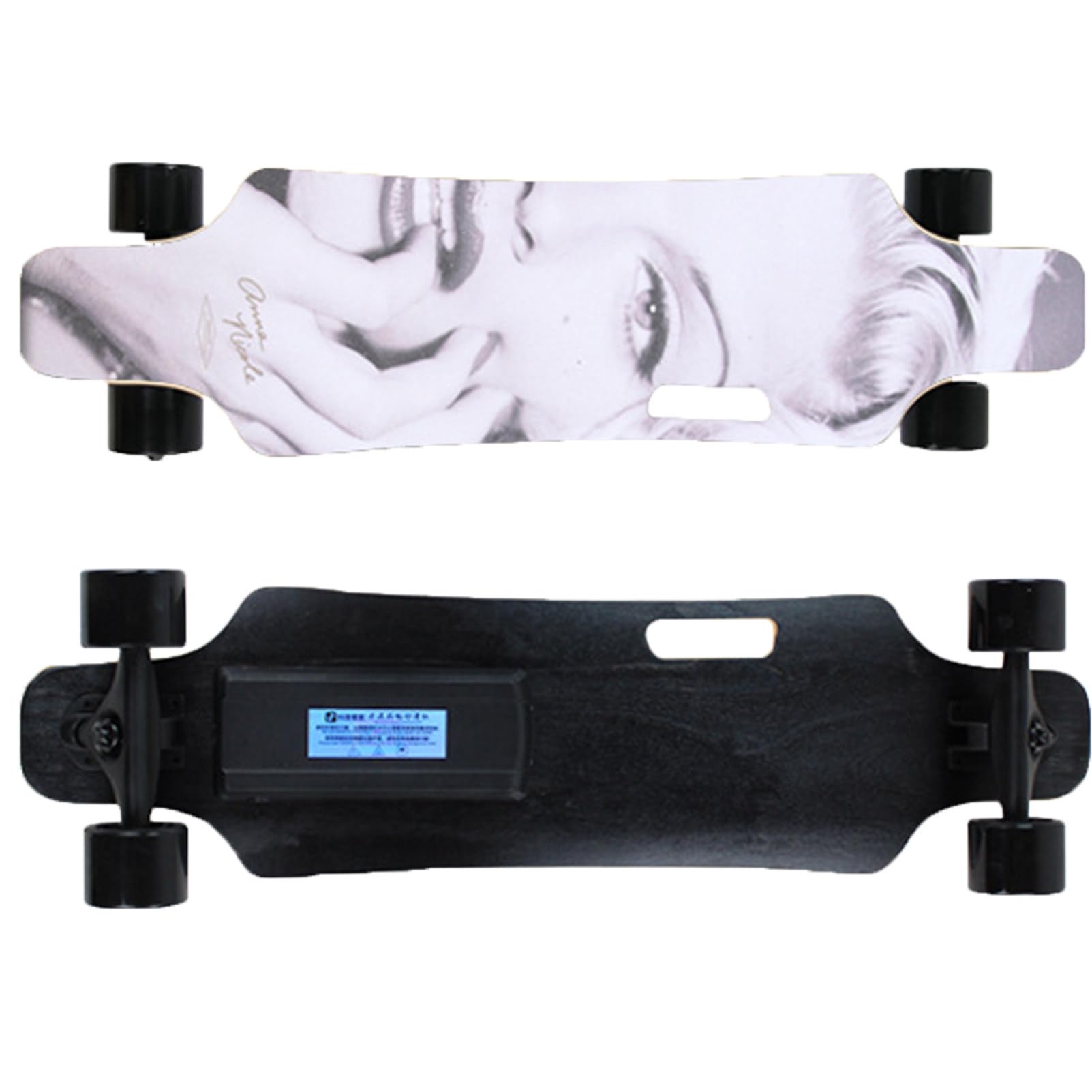Pwekzxt E 83Cm Lectric Skateboard,Motorized Board,Lectric Longboard Skateboard,Lectric Skateboard For Adults And Beginners,Asy Carry Handl Design, With 4-Speed Remot, Rang 15Km