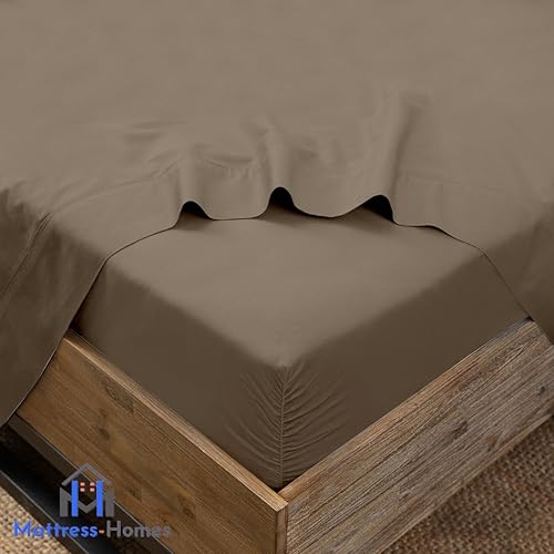 Miniatura 5 de Mattress-Homes Juego de sábanas Flex de cabeza dividida tamaño King, sábanas de microfibra ultrasuave de 1800 hilos, doble cepillado, bolsillos