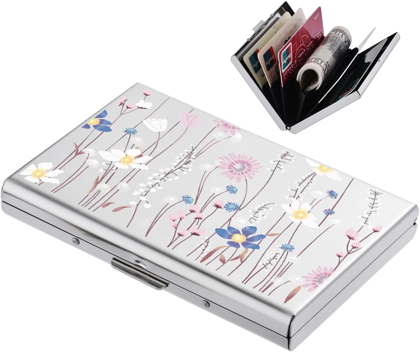 BONSYL® Credit Card Holder, RFID Blocking Slim Metal Credit Card Wallet, with Card Slots, for Women and Men. | RFID Blocking, Slim, 6 Card Slots - Image 6