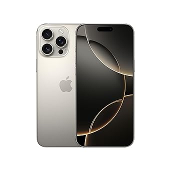 iPhone 16 Pro Max 256 GB: 5G Mobile Phone with Camera Control, 4K 120 fps Dolby Vision and a Huge Leap in Battery Life. Works with AirPods; Natural Titanium - image, photos