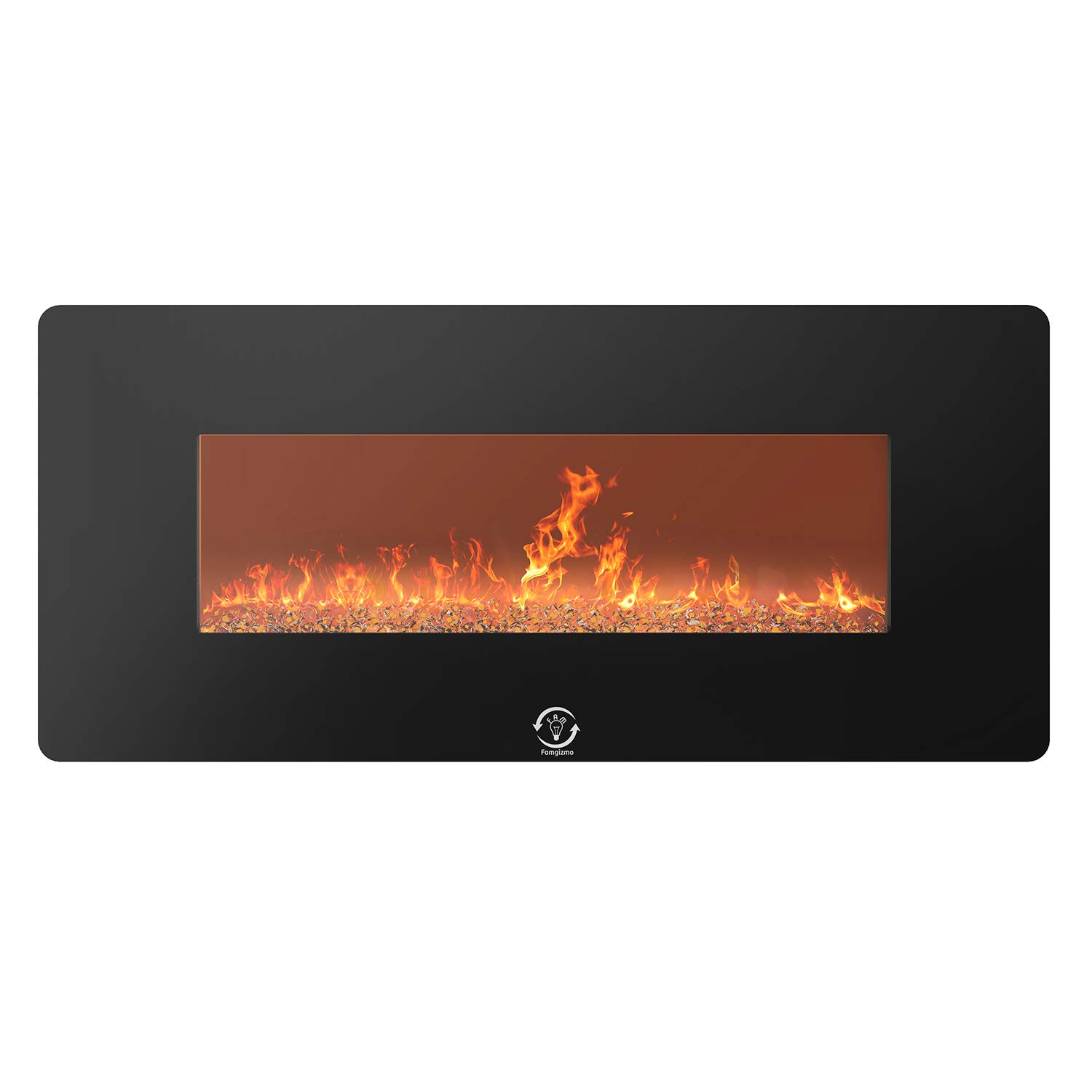 Buy fam famgizmo 1.4kW Electric Fireplace Stove 3 Colours Back Lights u0026 7  Colours LED Flame Effect, Wall ed Tempered Glass Screen,0.5H-6H Timer, Electric  Fire with Remote Control Online at desertcartVanuatu