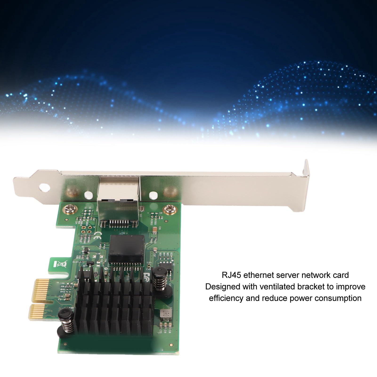 Scheda di Rete Convergente Gigabit Ethernet 2.5G, Scheda di Rete I226 T1 PCI E X1 RJ45 Port Server, Adattatore di Rete Convergente Gigabit Ethernet 10 100 1000Mbps, Plug And Play