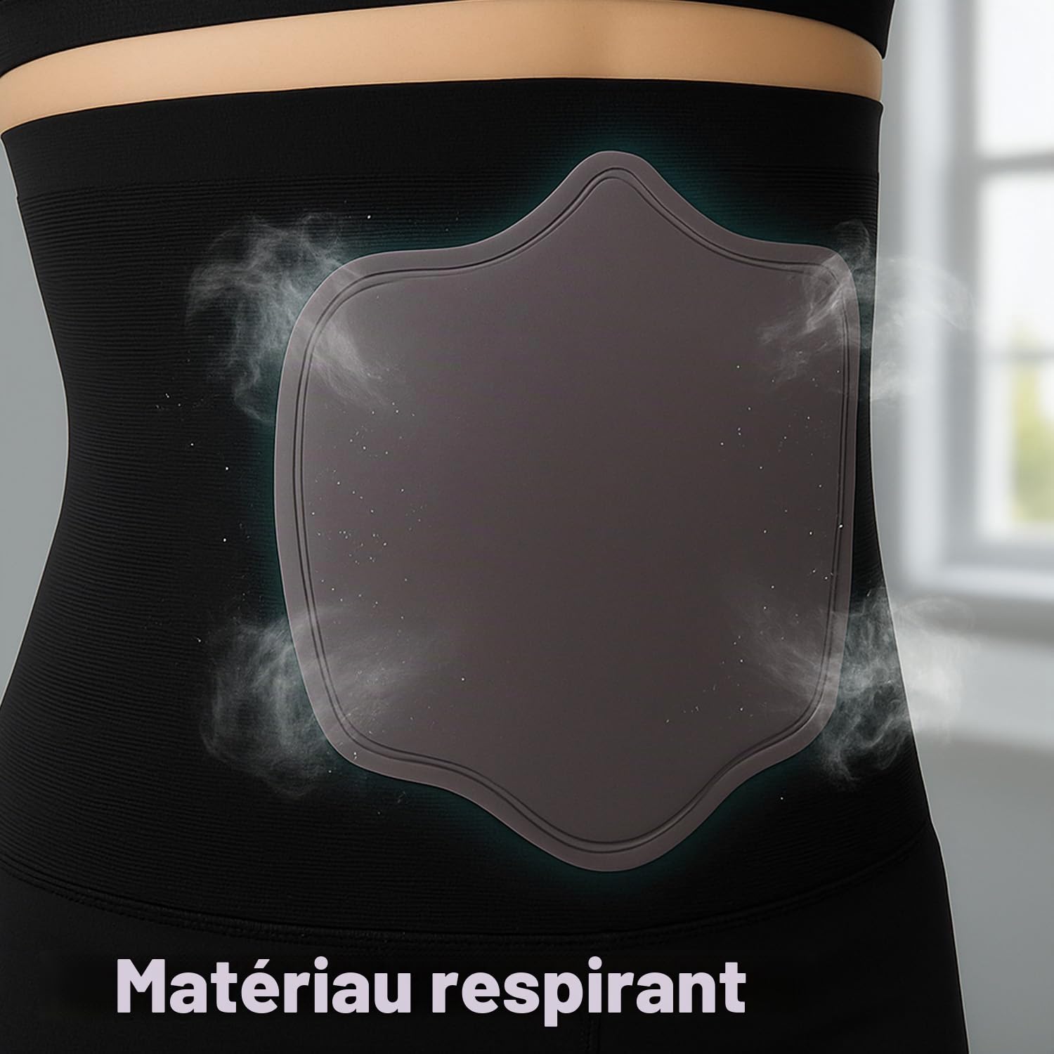 Planche de Compression Abdominale,Aplatissement du Ventre,Prévention de L'inconfort,après liposuccion post-chirurgie liposuccion Plaque Abdominale en Mousse(Gris)