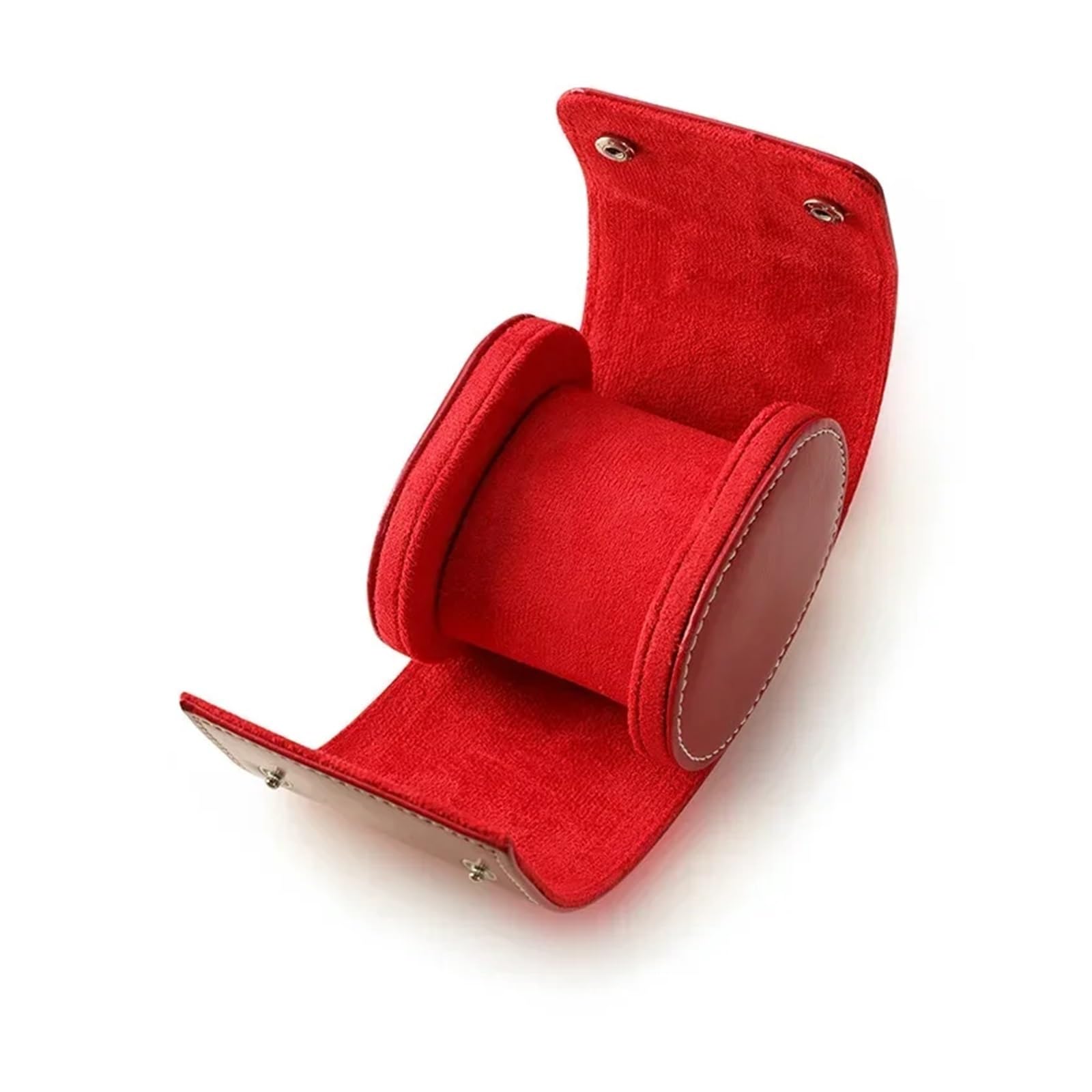 Uhrenbox, Uhrenetui, Uhrentasche, Organizer, klassische Reiseaufbewahrung, Ledertasche, aus PU-Leder, tragbares for die Reise zur Aufbewahrung von Uhren(Red 1 Bits)