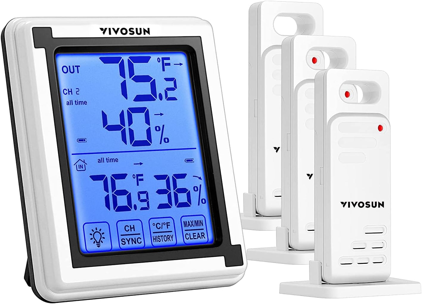 OUTAD Room Thermometer Digital Indoor Hygrometer 47