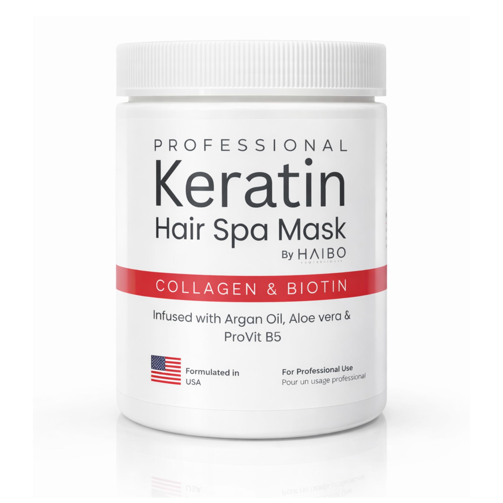 HAIBO Keratin Hair Spa Mask | Deep Nourishing Smoothening Treatment for Dry, Damaged & Frizzy Hair | Salon Professional Formula | 900 ml-picture-19