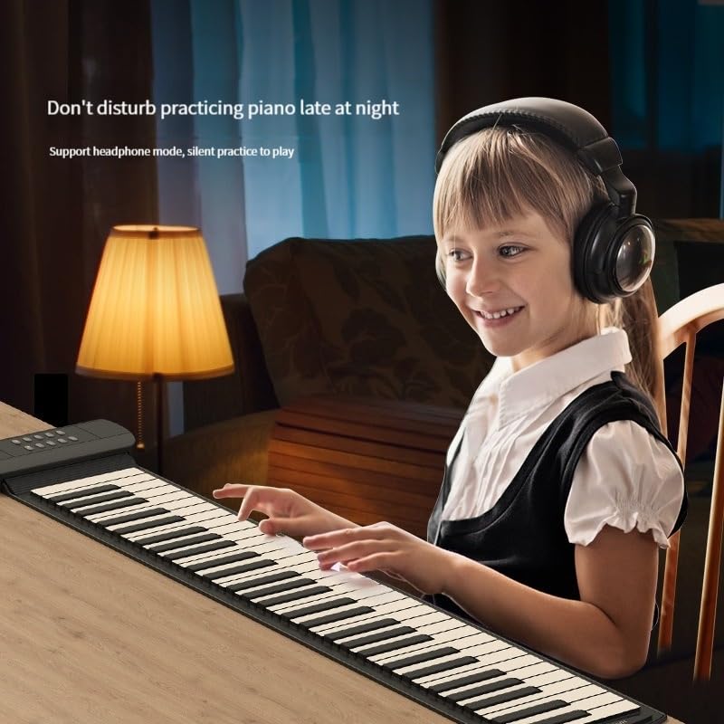 Piano Pliant Portable Roulé À La Main, 16 Timbrels, 61 Touches, Clavier En Silicone Respectueux De L’environnement, Convient Aux Débutants, Anniversaire, Cadeaux De Noël. - Les Beatles, Paul McCartney, John Lennon, RIngo Starr, George Harrison Piano Pliant Portable Roulé À La Main, 16 Timbrels, 61 Touches, Clavier En Silicone Respectueux De L'environnement, Convient Aux Débutants, Anniversaire, Cadeaux De Noël. – Image 7