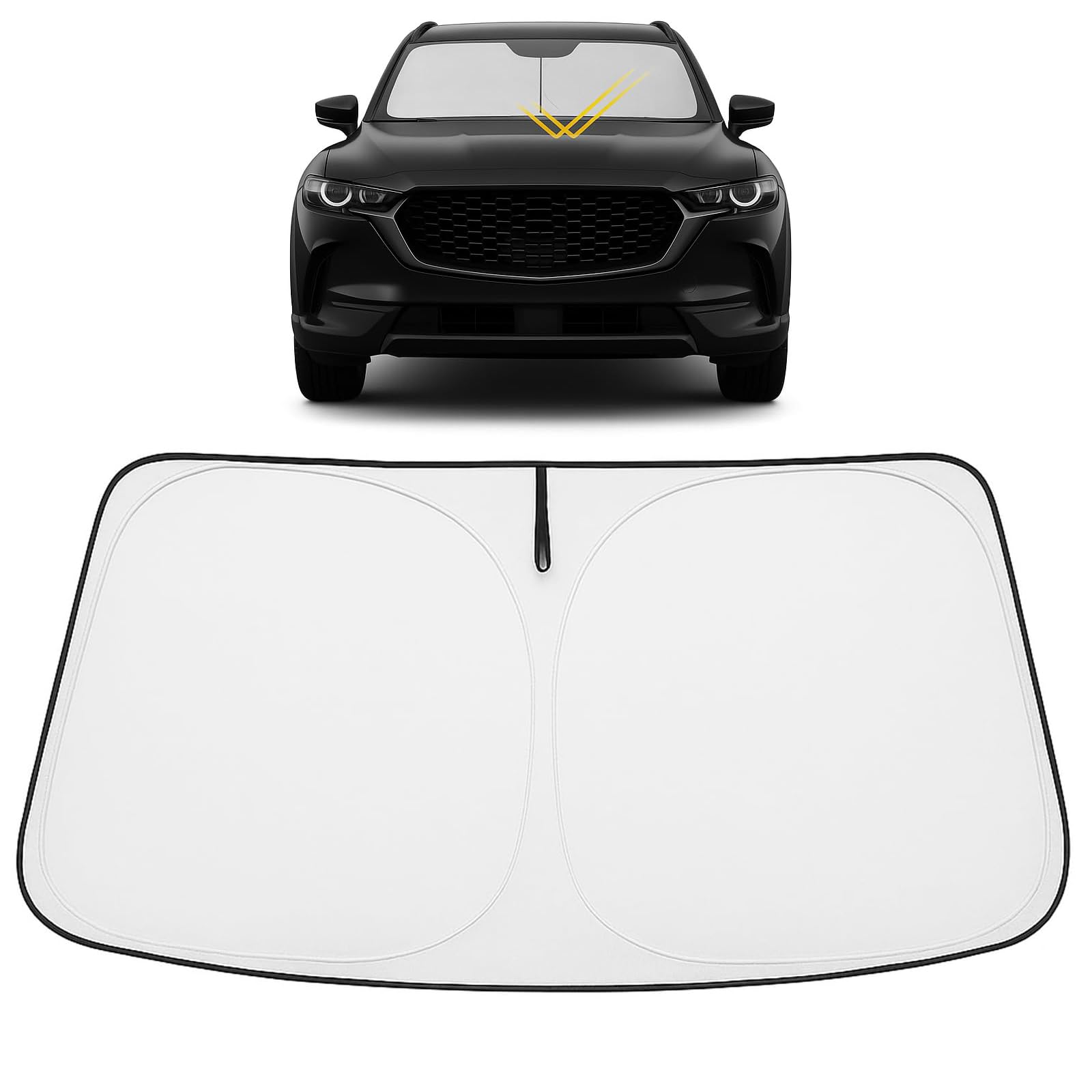 Proadsy Custom Fit 2023-2026 Mazda CX-50 Windshield Sun Shade, Blocks Heat