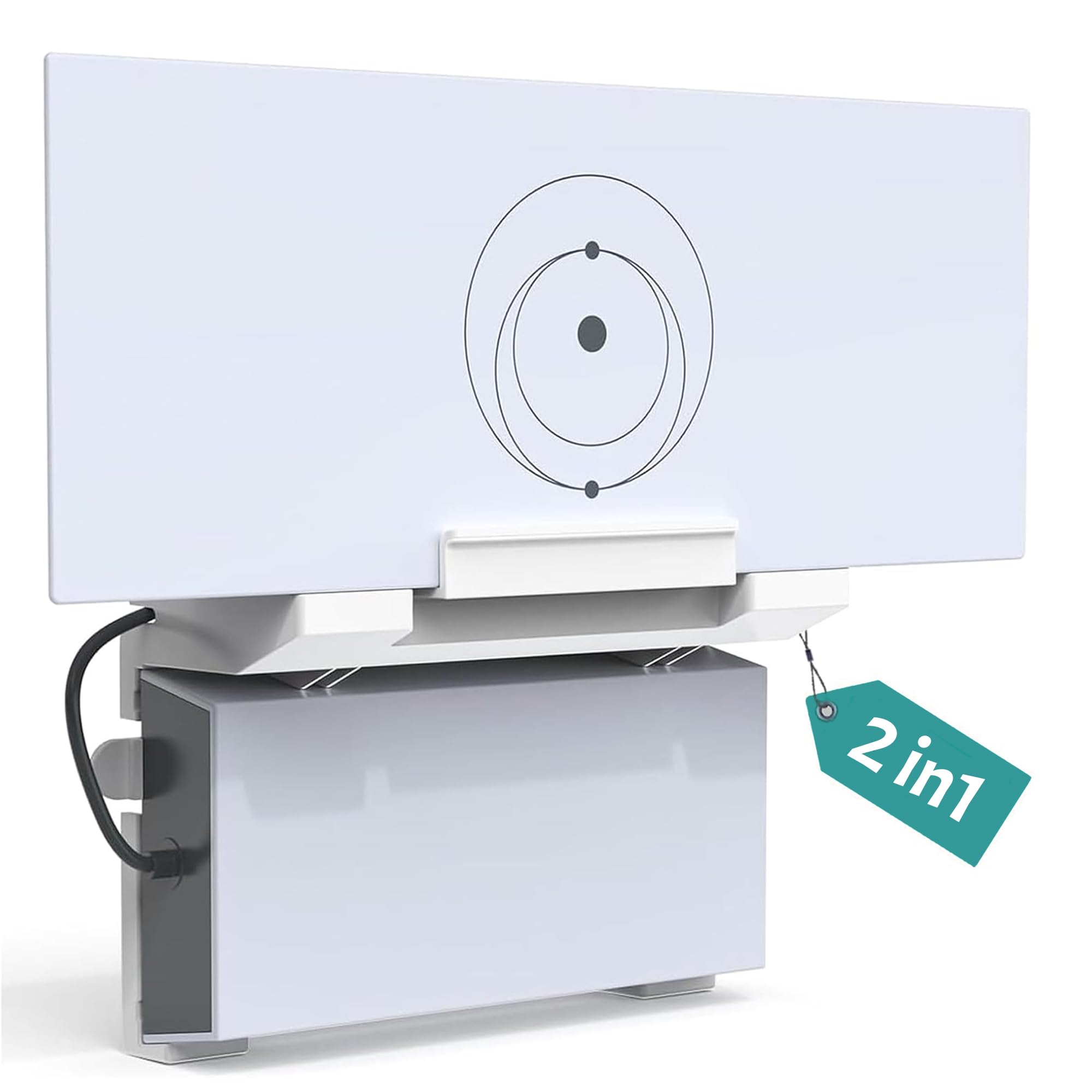 ASIEIT Starlink Gen 3 Mount, 2-in-1 Starlink Gen 3 Router Mount and Power Supply Mounting Kit, Space-Saving Wall Mount for StarLink Gen 3, Easy Installation for RV, Offices, Home, or Boats