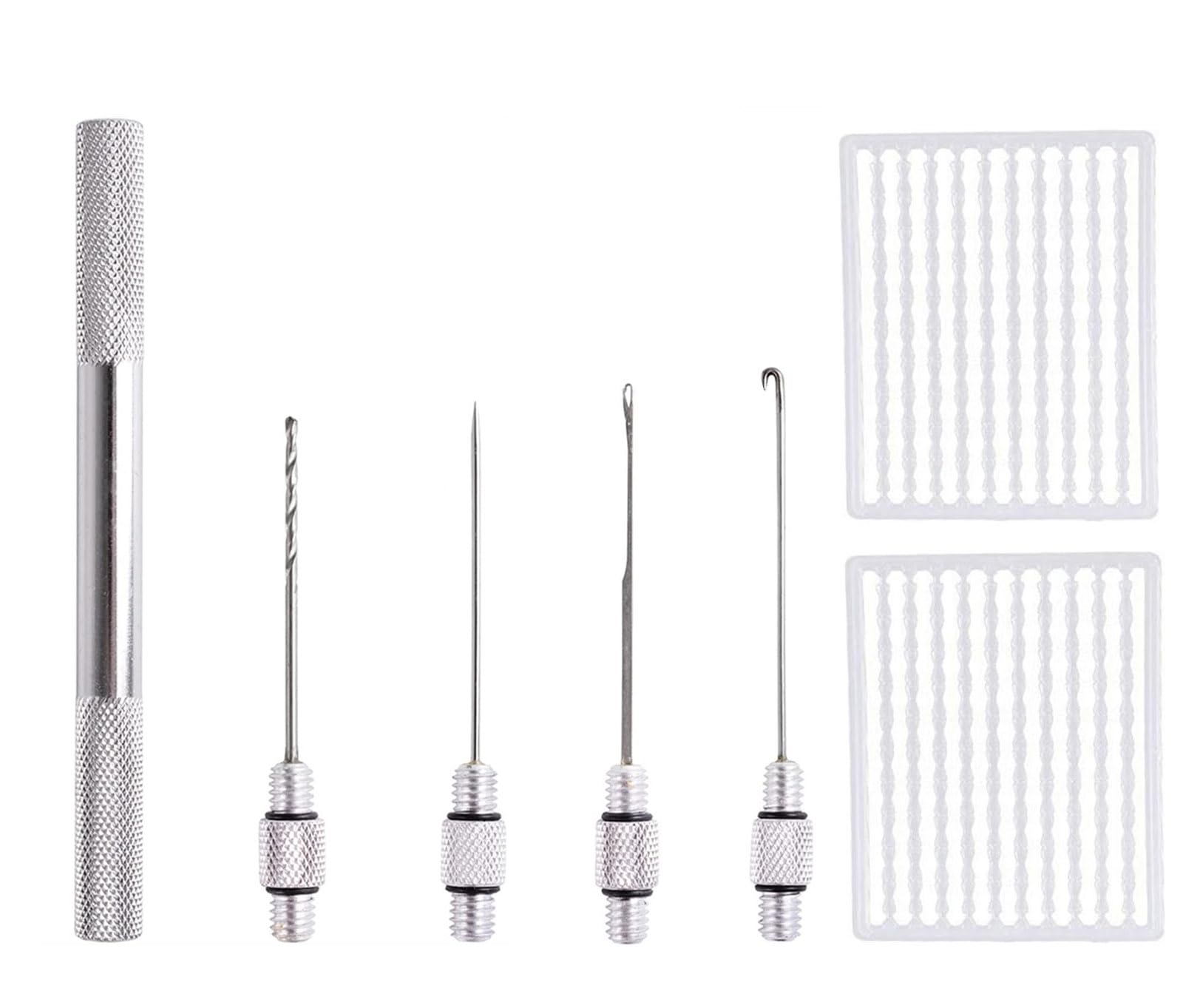Fishing Bait Needle Baiting Tool for Hair Rig Silver — image 1