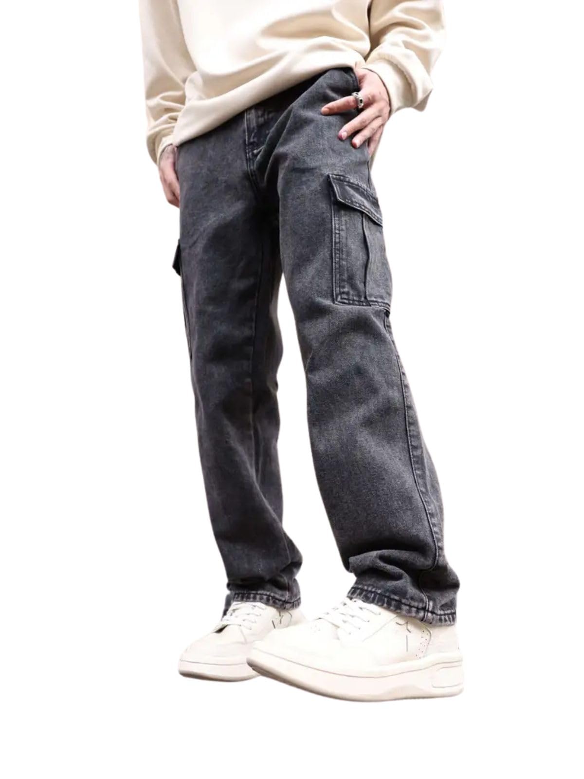greciilooks Jeans for Men | Men Jeans | Cargo Jeans for Men | Jeans Pant for Men | Baggy Jeans for Men | Jeans for Men Loose fit | Cotton Jeans for Men-picture-14